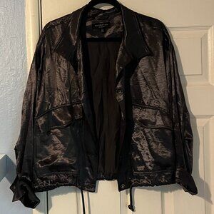 Current Air Los Angeles Black Shiny Lightweight Jacket